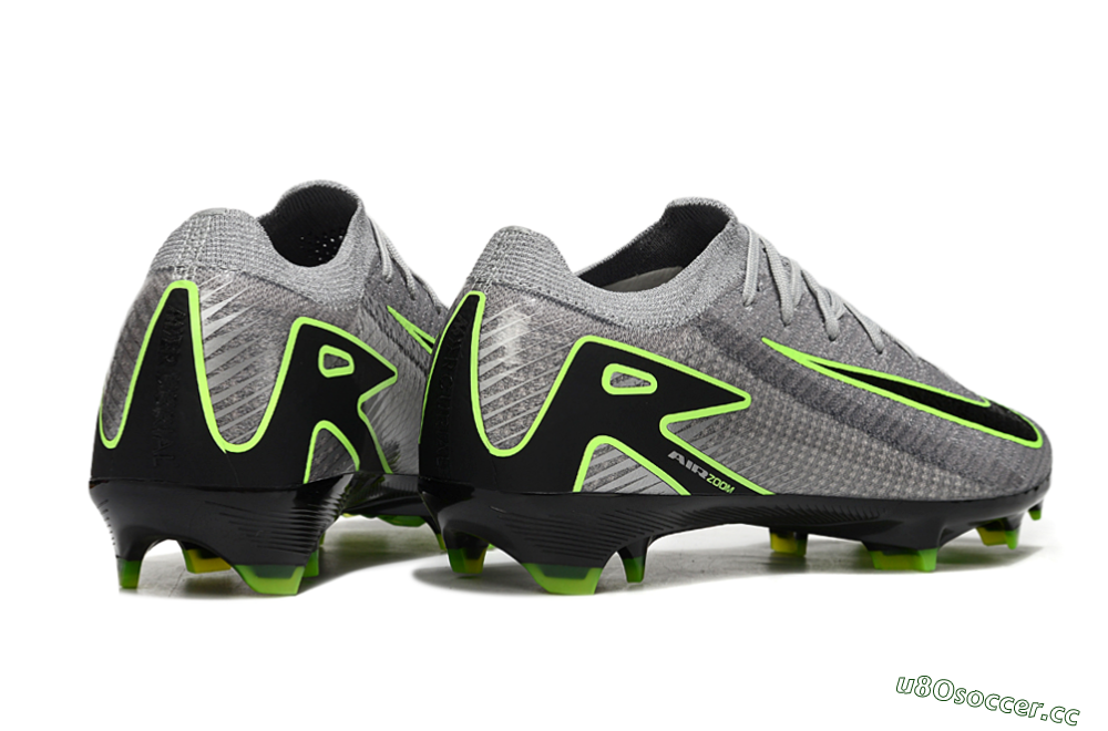 Men's Nike Air Zoom Mercurial Vapor 16 Elite FG Firm Ground Low-Tops Football Boots - Grey/Yellow/Black 7