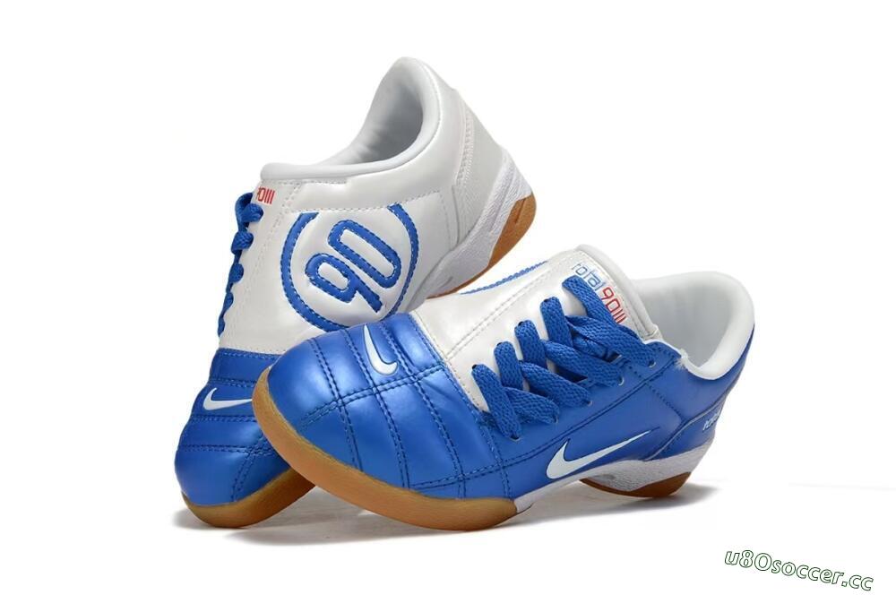 Kids Nike Total 90 III IC Indoor & Futsal Low-Tops Football Shoes - Blue/White 3