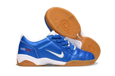 Kids Nike Total 90 III IC Indoor & Futsal Low-Tops Football Shoes - Blue/White