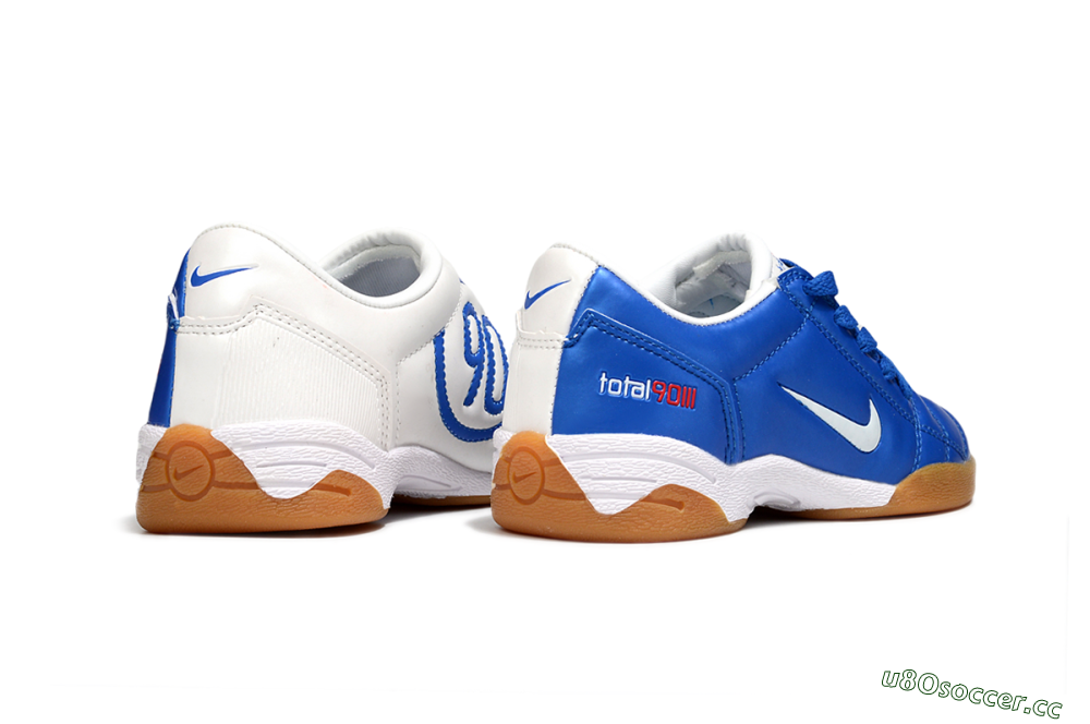 Kids Nike Total 90 III IC Indoor & Futsal Low-Tops Football Shoes - Blue/White 6