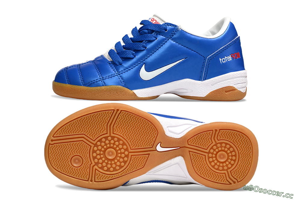 Kids Nike Total 90 III IC Indoor & Futsal Low-Tops Football Shoes - Blue/White 1