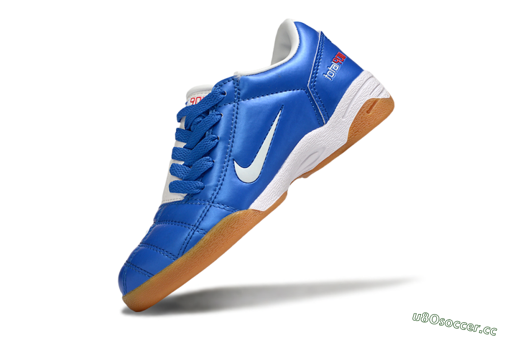 Kids Nike Total 90 III IC Indoor & Futsal Low-Tops Football Shoes - Blue/White 5