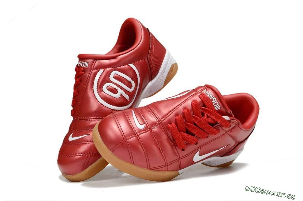 Kids Nike Total 90 III IC Indoor & Futsal Low-Tops Football Shoes - Red/White 3