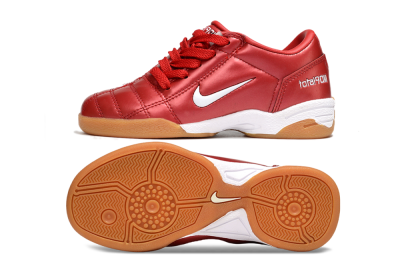 Kids Nike Total 90 III IC Indoor & Futsal Low-Tops Football Shoes - Red/White