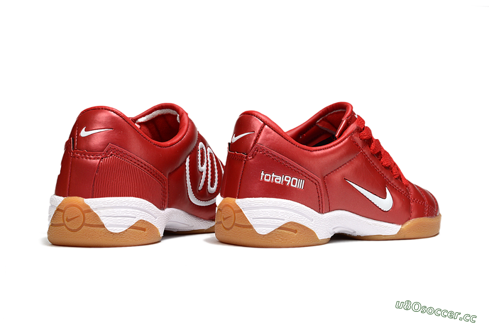 Kids Nike Total 90 III IC Indoor & Futsal Low-Tops Football Shoes - Red/White 6