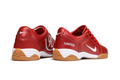 Kids Nike Total 90 III IC Indoor & Futsal Low-Tops Football Shoes - Red/White