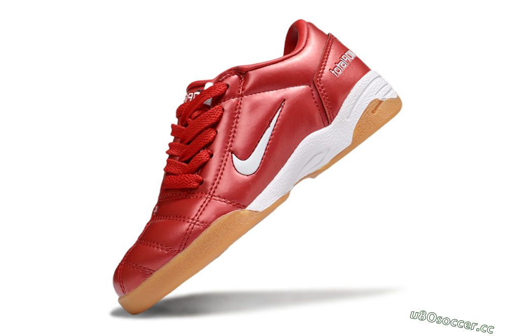 Kids Nike Total 90 III IC Indoor & Futsal Low-Tops Football Shoes - Red/White 5
