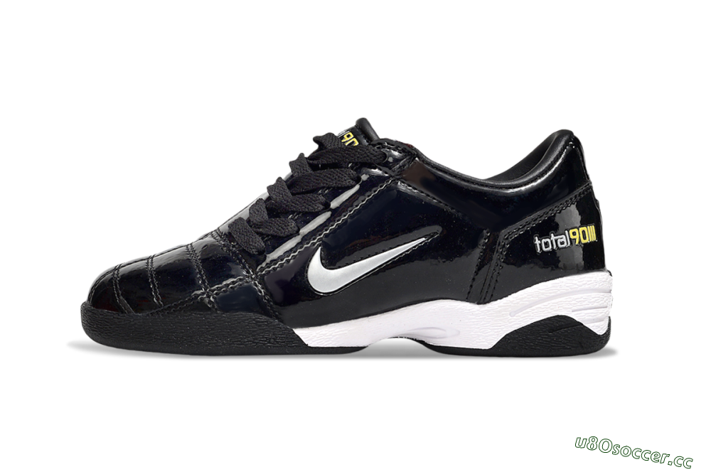 Kids Nike Total 90 III IC Indoor & Futsal Low-Tops Football Shoes - Black/White 0
