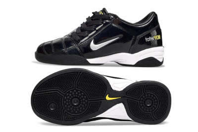 Kids Nike Total 90 III IC Indoor & Futsal Low-Tops Football Shoes - Black/White
