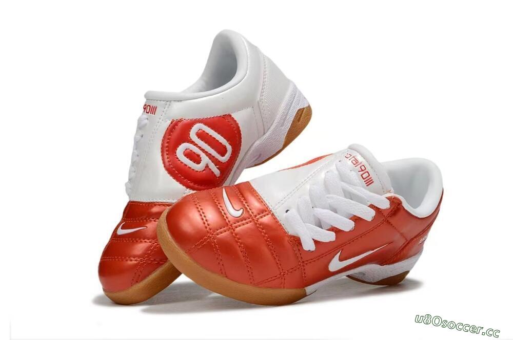 Kids Nike Total 90 III IC Indoor & Futsal Low-Tops Football Shoes - Red/White 3