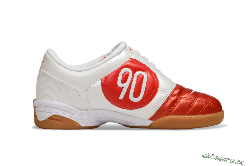 Kids Nike Total 90 III IC Indoor & Futsal Low-Tops Football Shoes - Red/White 7