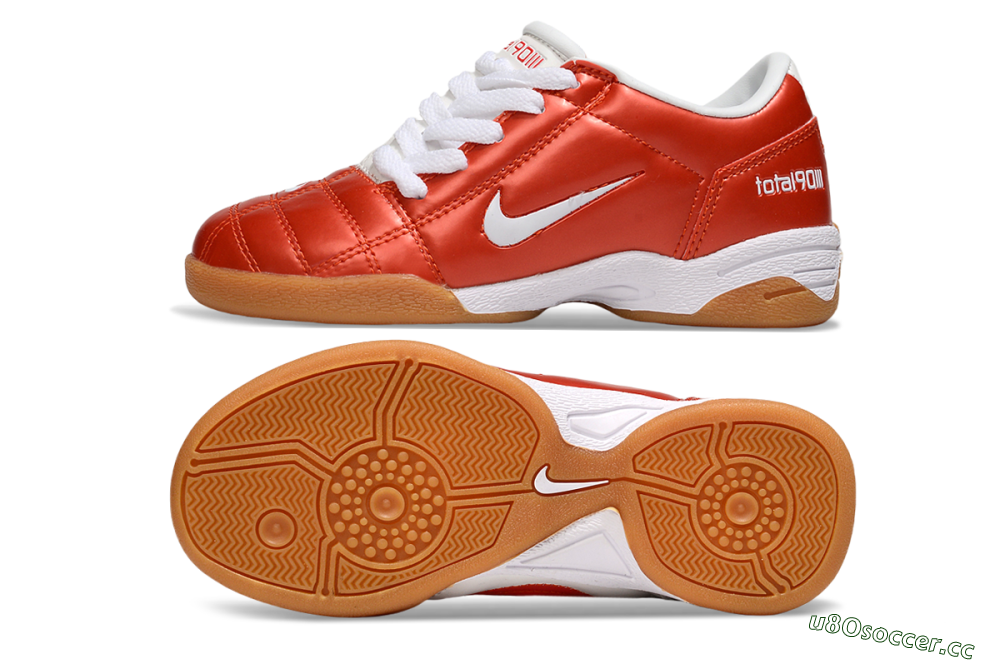 Kids Nike Total 90 III IC Indoor & Futsal Low-Tops Football Shoes - Red/White 1