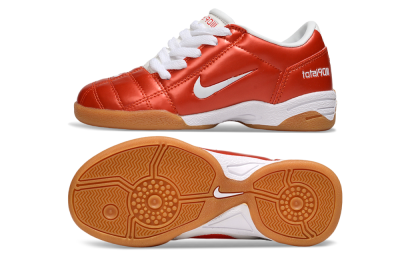 Kids Nike Total 90 III IC Indoor & Futsal Low-Tops Football Shoes - Red/White
