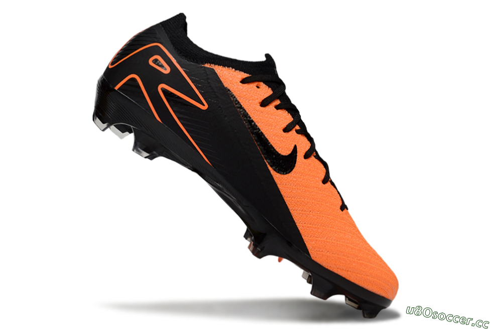 Men's Nike Air Zoom Mercurial Vapor 16 Elite FG Firm Ground Low-Tops Football Boots - Orange/Black 5
