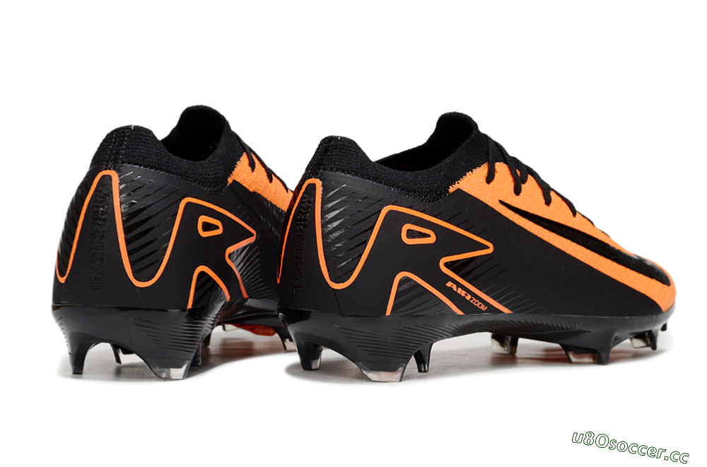 Men's Nike Air Zoom Mercurial Vapor 16 Elite FG Firm Ground Low-Tops Football Boots - Orange/Black 7