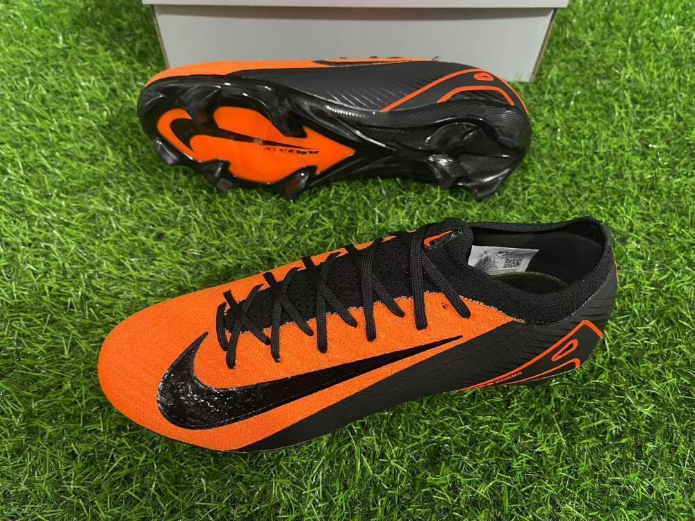 Men's Nike Air Zoom Mercurial Vapor 16 Elite FG Firm Ground Low-Tops Football Boots - Orange/Black