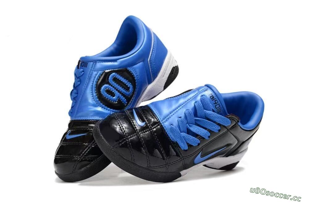Kids Nike Total 90 III IC Indoor & Futsal Low-Tops Football Shoes - Black/Blue/White 3