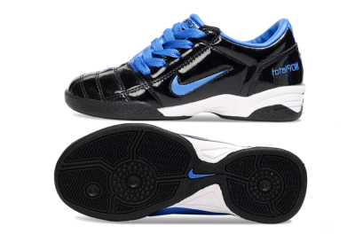 Kids Nike Total 90 III IC Indoor & Futsal Low-Tops Football Shoes - Black/Blue/White