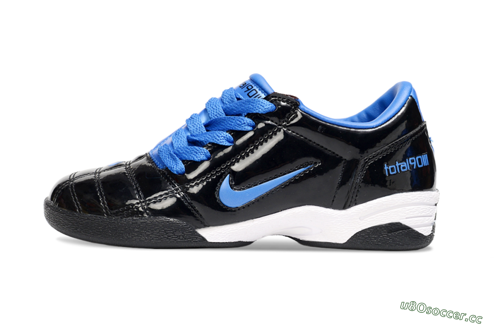 Kids Nike Total 90 III IC Indoor & Futsal Low-Tops Football Shoes - Black/Blue/White 0