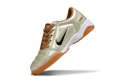 Kids Nike Total 90 III IC Indoor & Futsal Low-Tops Football Shoes - Beige/Black/White