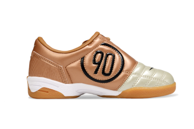 Kids Nike Total 90 III IC Indoor & Futsal Low-Tops Football Shoes - Beige/Black/White