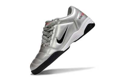 Kids Nike Total 90 III IC Indoor & Futsal Low-Tops Football Shoes - Silver/Black/White