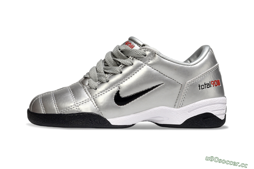Kids Nike Total 90 III IC Indoor & Futsal Low-Tops Football Shoes - Silver/Black/White 0