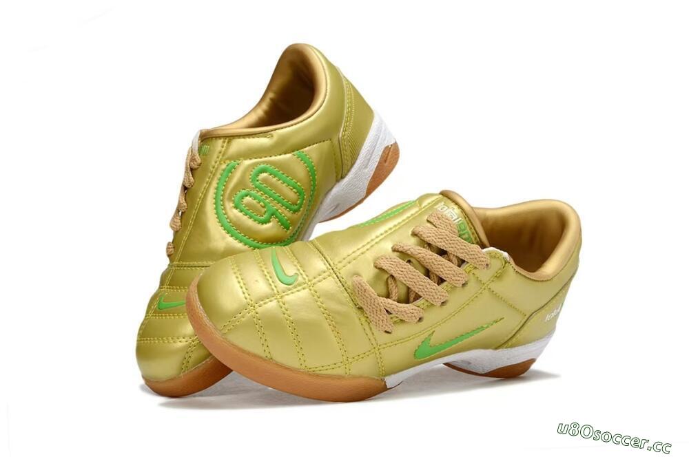 Kids Nike Total 90 III IC Indoor & Futsal Low-Tops Football Shoes - Gold/Yellow/White 3