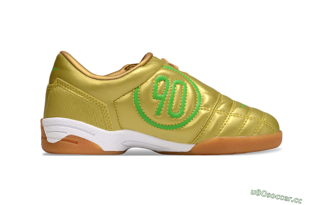 Kids Nike Total 90 III IC Indoor & Futsal Low-Tops Football Shoes - Gold/Yellow/White 7