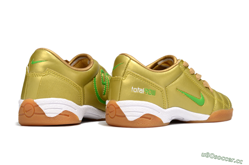 Kids Nike Total 90 III IC Indoor & Futsal Low-Tops Football Shoes - Gold/Yellow/White 6