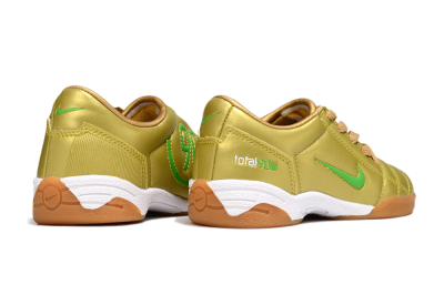 Kids Nike Total 90 III IC Indoor & Futsal Low-Tops Football Shoes - Gold/Yellow/White