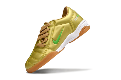 Kids Nike Total 90 III IC Indoor & Futsal Low-Tops Football Shoes - Gold/Yellow/White