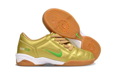 Kids Nike Total 90 III IC Indoor & Futsal Low-Tops Football Shoes - Gold/Yellow/White