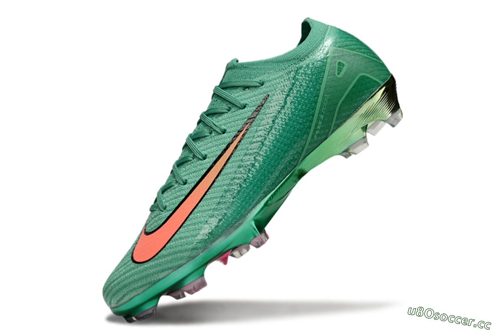Men's Nike Air Zoom Mercurial Vapor 16 Elite FG Firm Ground Low-Tops Football Boots - Green/Pink/Black 6