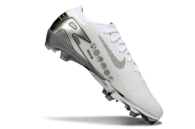 Unisex Nike Air Zoom Mercurial Vapor 16 Elite FG Firm Ground Low-Tops Football Boots - White/Silver/Grey