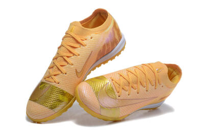 Men's Nike Air Zoom Mercurial Vapor 16 Elite TF Artificial Turf Low-Tops Football Shoes - Yellow/Gold/White