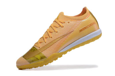 Men's Nike Air Zoom Mercurial Vapor 16 Elite TF Artificial Turf Low-Tops Football Shoes - Yellow/Gold/White
