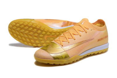 Men's Nike Air Zoom Mercurial Vapor 16 Elite TF Artificial Turf Low-Tops Football Shoes - Yellow/Gold/White