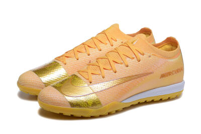 Men's Nike Air Zoom Mercurial Vapor 16 Elite TF Artificial Turf Low-Tops Football Shoes - Yellow/Gold/White