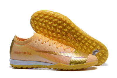 Men's Nike Air Zoom Mercurial Vapor 16 Elite TF Artificial Turf Low-Tops Football Shoes - Yellow/Gold/White