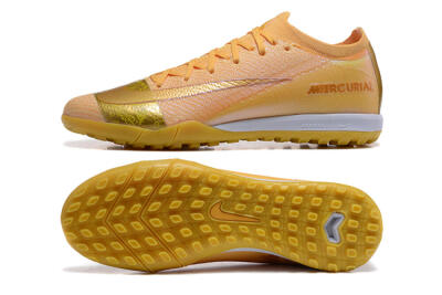 Men's Nike Air Zoom Mercurial Vapor 16 Elite TF Artificial Turf Low-Tops Football Shoes - Yellow/Gold/White