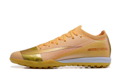 Men's Nike Air Zoom Mercurial Vapor 16 Elite TF Artificial Turf Low-Tops Football Shoes - Yellow/Gold/White