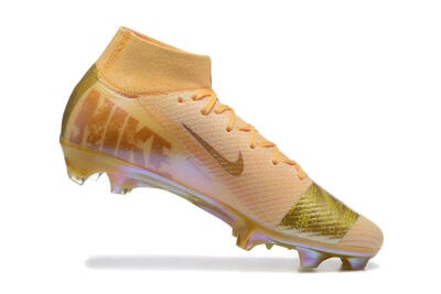 Men's Nike Air Zoom Mercurial Superfly 10 Elite FG Firm Ground High-Tops Football Boots - Yellow/Gold/White