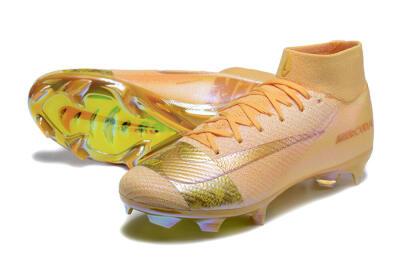 Men's Nike Air Zoom Mercurial Superfly 10 Elite FG Firm Ground High-Tops Football Boots - Yellow/Gold/White