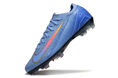 Unisex Nike Air Zoom Mercurial Vapor 16 Elite FG Firm Ground Low-Tops Football Boots - Blue/Pink/Gold