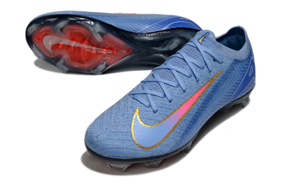 Unisex Nike Air Zoom Mercurial Vapor 16 Elite FG Firm Ground Low-Tops Football Boots - Blue/Pink/Gold