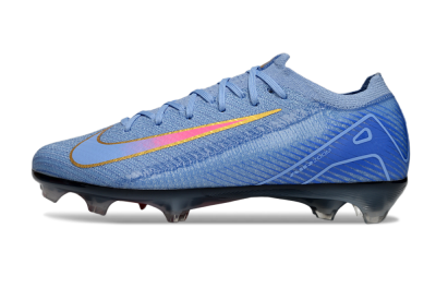 Unisex Nike Air Zoom Mercurial Vapor 16 Elite FG Firm Ground Low-Tops Football Boots - Blue/Pink/Gold
