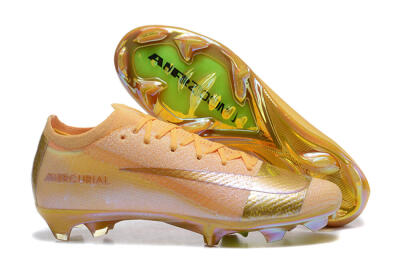 Men's Nike Air Zoom Mercurial Vapor 16 Elite FG Firm Ground Low-Tops Football Boots - Yellow/Gold/White