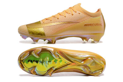 Men's Nike Air Zoom Mercurial Vapor 16 Elite FG Firm Ground Low-Tops Football Boots - Yellow/Gold/White