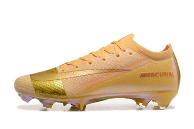 Men's Nike Air Zoom Mercurial Vapor 16 Elite FG Firm Ground Low-Tops Football Boots - Yellow/Gold/White